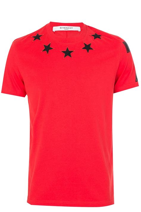 t shirt givenchy etoile rouge|Givenchy t shirts.